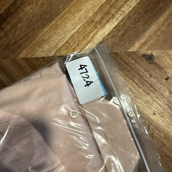 Baird Irish Handkerchief Linen Top Short‎ Sleeve Button Up Women’s Large New - Picture 8 of 8